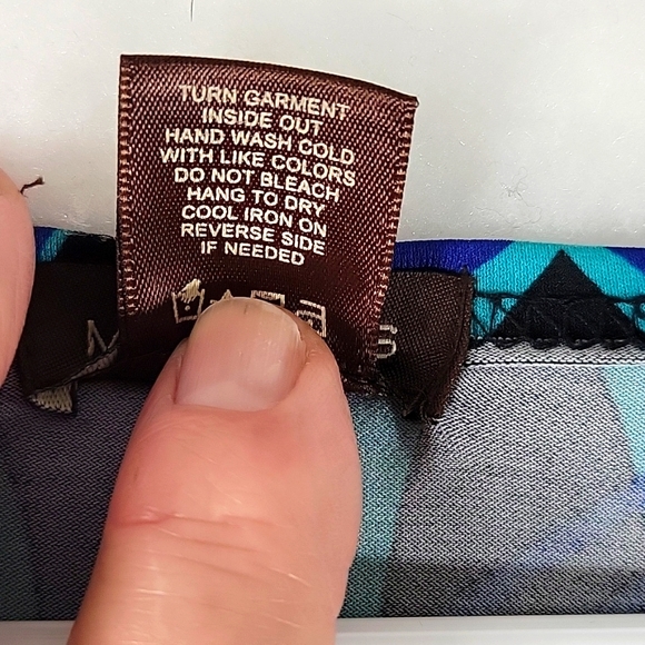 MULTIPLES Embellished Rounded Neckline 3/4 Sleeve Long Tunic Size S - Picture 3 of 8